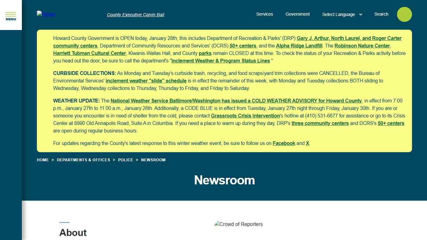 Newsroom Howard County